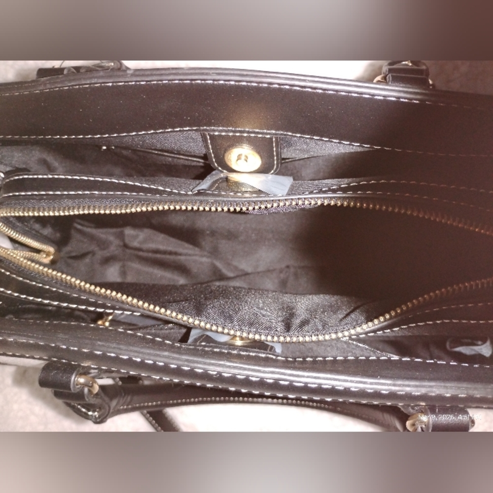 NINE WEST: BLACK SHOULDER BAG - Picture 12 of 15